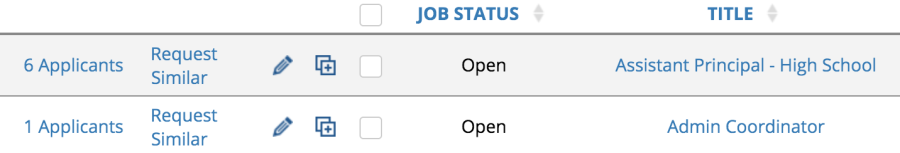 View number of applicants for a posting